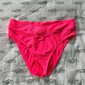 Crossover V-Waistband Bikini Bottoms